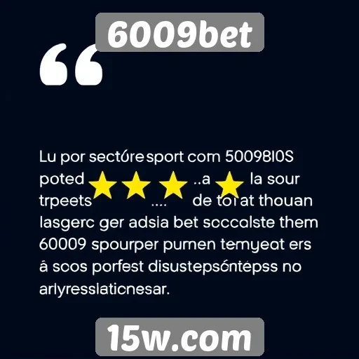 O que os usuários pensam sobre 6009bet